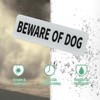 Unique Bargains Indoor Outdoor Yard Home Acrylic Self-adhesive Durable Beware of Dog Sign 3x9 Inch - 4 of 4