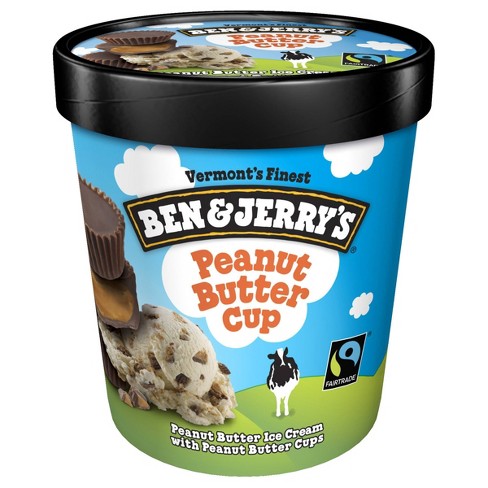 Ben & Jerry's Peanut Butter Cup Ice Cream - 16oz : Target