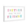 21" x 15" Best Friend Sisters Framed Art Print with Inspirational Sayings - Wynwood Studio - 2 of 4