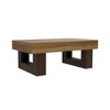 ACEPANO 42.51 in. W MDF Wooden Rectangular Coffee Table with Sturdy Base for Living Room-Brown - 4 of 4