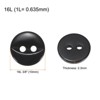 Unique Bargains Round Resin 2-Hole Fish Eye Craft Replacement Sewing Button 10 Pcs - 2 of 4