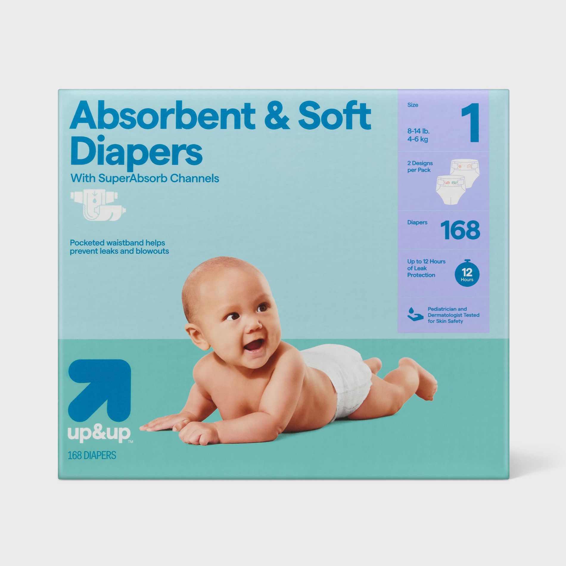 Disposable Diapers - Size 1 - 168ct - up&up™