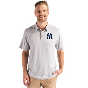New York Yankees Cutter & Buck Coastline Epic Comfort Recycled Mens Polo - 1 of 1