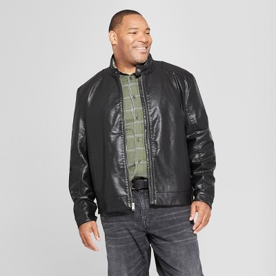 target mens leather jacket