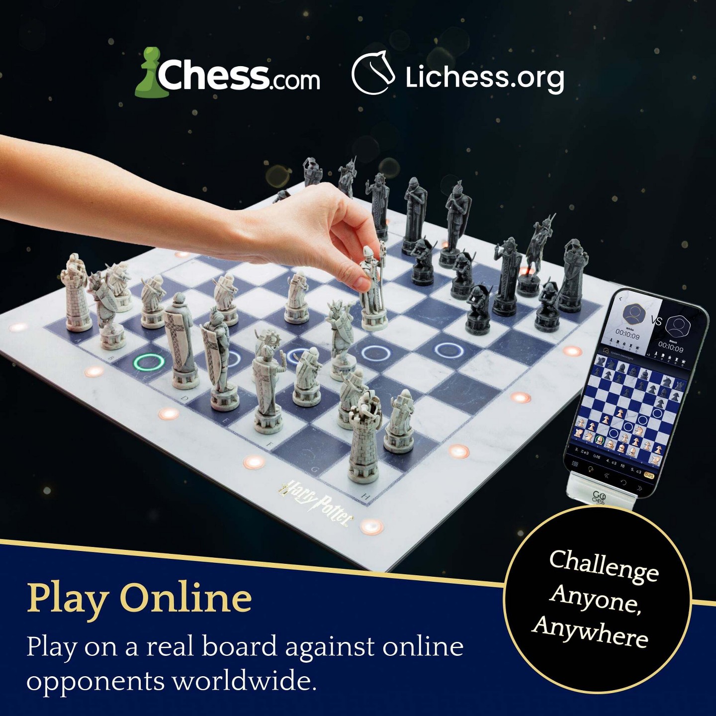 Детские игрушки Particula GoChess Mini Wizard Harry Potter Electronic Chess Game Set — фото 3