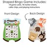 Big Dot of Happiness Woodland Creatures - Picture Bingo Cards and Markers - Baby Shower Shaped Bingo Game - Set of 18 - 3 of 4