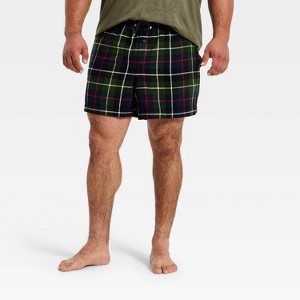 Men's Flannel Sleep Pajama Shorts - Goodfellow & Co™ - 1 of 3