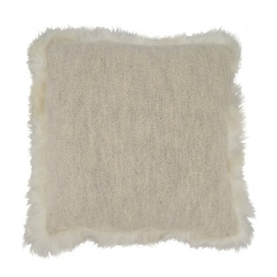 White fur sale pillow target