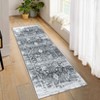 Machine Washable Area Rug Low Pile Vintage Ultra-Thin Non Slip Non Shedding Rugs Stain Resistant Foldable Indoor Carpet for Living Room Bedroom - 2 of 4