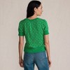 Lands' End Women's Fine Gauge Cotton Jacquard Scoop Neck Sweater - 2 of 4