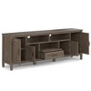 Rowan 72" TV Stand for TVs up to 80" Smoky Brown - Wyndenhall: Contemporary Media Console with Drawers - 2 of 4