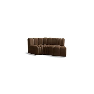 Meridian Furniture,Arc Velvet Modular Sofa - 1 of 4