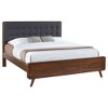 California King Platform Bed with Upholstered Headboard for Bedroom - 4 of 4