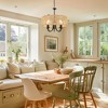 DORESshop 5-Light Hand Woven Rattan Pendant Light, Boho Large Farmhouse Chandelier with 4-Tier Rattan Shade for Living Room - 4 of 4