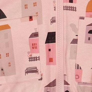 pink and coral houses