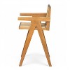 Kumasinova 27" Woven Cane Accent Bar Stools with Back&Armrest,Boho Style Barstools with Eco-Friendly Rubberwood Frame for Dining Room&Patio - 4 of 4