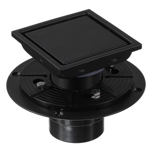 Unique Bargains 304 Stainless Steel Flange Square Rapid Drainage Kitchen Shower Drain - 1 of 4