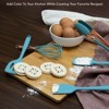 COOK WITH COLOR SILICONE MINI KITCHEN UTENSIL SET OF 5 AQUA - 4 of 4