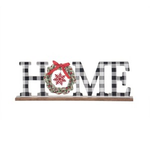 Transpac Wood 15.87 in. Multicolored Christmas Wreathed Home Decor - 1 of 2
