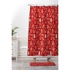 Pimlada Phuapradit Christmas village Red Memory Foam Bath Mat - Deny Designs - 4 of 4