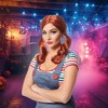 Costume Culture by Franco LLC Female Evil Doll Adult Costume Wig | Red - 2 of 4