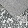 Washable Non-Slip Vintage Low Pile Rug - Soft Distressed Print Carpet for Living Room, Bedroom, Nursery & Office - 4 of 4