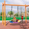 Costway 37 inch Hexagon Tree Swing with Adjustable Hanging Rope Colorful - 3 of 4