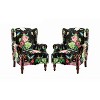 Theodor Armchair with Spindle Legs for Living Room and Bedroom Club Chair Set of 2 | ARTFUL LIVING DESIGN - 2 of 4