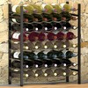 vidaXL Wine Rack for 48 Bottles Black Metal - 4 of 4