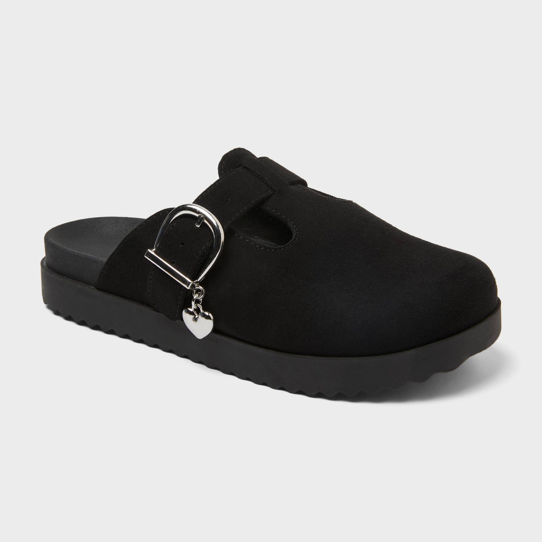 Kids' Deandre T-Strap Clogs - Cat & Jack™ Black 1