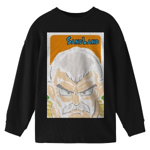 Sand Land Sheriff Rao Poster Art Youth Black Crew Neck Long Sleeve Sweatshirt - 1 of 2