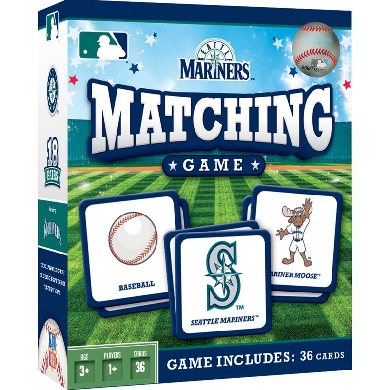 MasterPieces Officially Licensed MLB Seattle Mariners Matching Game for Kids and Families, 2 of 7
