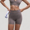 Anna-Kaci Active Women's Scalloped High Waist Athletic Shorts with Soft Stretch Fabric and Seamless Waistband - 3 of 4