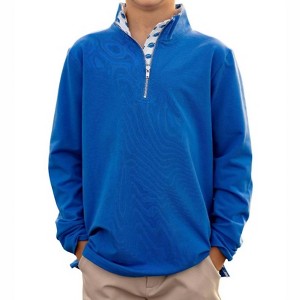 Boy's Game Day Quarter Zip Top - The Yellow Lamb - 1 of 2