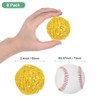 Unique Bargains Wicker Rattan Decorative DIY Crafts Balls 6 Pcs - 2 of 4