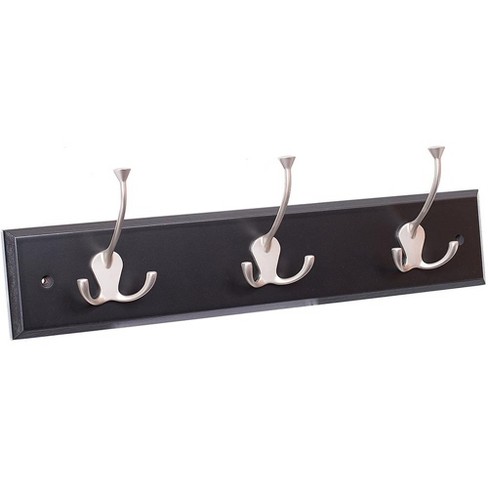 Coat Rack Wall Mounted Long,5 Tri Hooks Compatible With Hanging