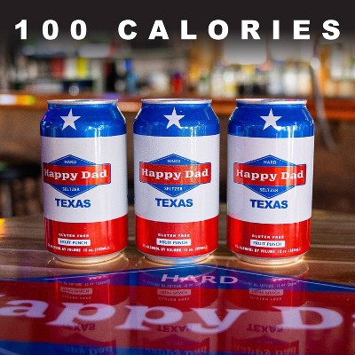 Happy Dad Hard Seltzer Fruit Punch TEXAS - 12pk/12 fl oz Cans