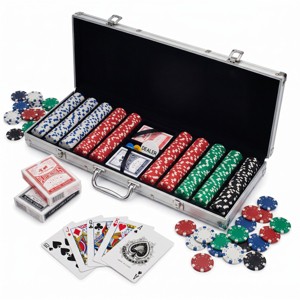 Trademark Poker Recreational Poker Set With 500 Chips, 2 Decks