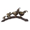 SPI Home Quail Family Parade Garden Sculpture – Aluminum Nature-Inspired Outdoor Decor with Patina Finish, 10" H x 18.5" W x 5" D - 2 of 4