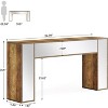 Tribesigns 62.99-Inch Mirrored Console Table - 3 of 4