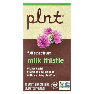 Plnt Milk Thistle, 90 Vegetarian Capsules - 1 of 3