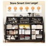 55 Inch Bedroom Dresser with Power Outlets and LED Lights 14 Drawer Fabric Chest - 3 of 4