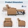 3-in-1 USB-Massage Convertible Sofa Bed, 110-180¡ã Recliner, Cup Holders, Side Pockets, 380 lbs, 4-Step Flip¡ªDorm & Guest Ready - 2 of 4