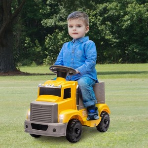6V Ride-On Car for Kids Ages 3+ – All-Terrain Electric Toy Truck with 4.5Ah Rechargeable Battery, LED Lights, Built-in Music & Storage - 1 of 4