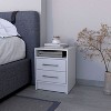 NicBex 14.6 inch Wide Nightstand with 2 Drawers,Modern Side Table with Metal Handles,Bedside Table for Bedroom,Living Room - 2 of 4