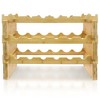 Sorbus bamboo style wine rack for home, cabinet or pantry - 3 of 4
