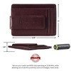 Alpine Swiss Harper Mens RFID Slim Money Clip Front Pocket Wallet Minimalist Leather ID Card Holder - 3 of 4