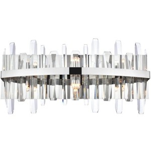 Elegant Lighting Serena 24 inch crystal bath sconce in chrome - 1 of 4