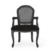 2pk Mina French Country Wood and Cane Upholstered Dining Chairs - Christopher Knight Home - 3 of 4