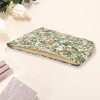 Unique Bargains Women Portable Printed Clutch Makeup Bag Green 1 Pc - image 2 of 3